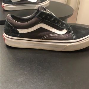 Black and white vans
